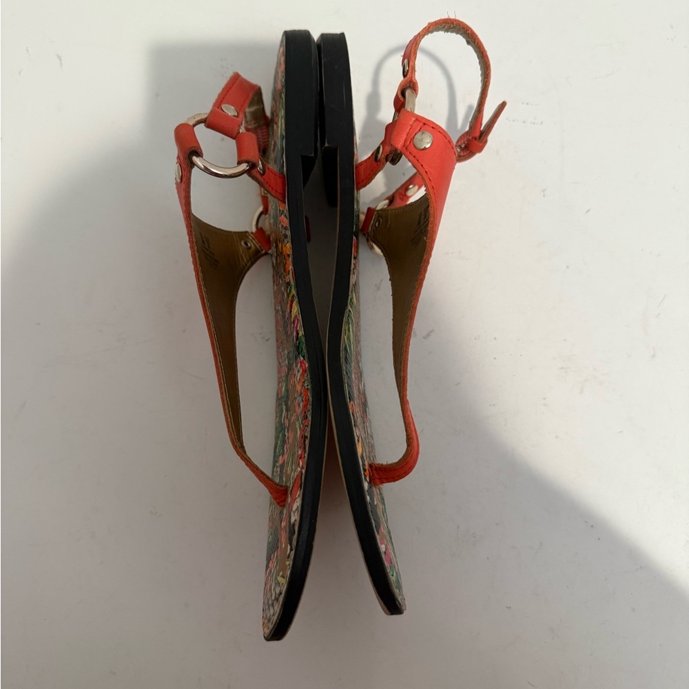 Sam Edelman Greta Orange Thong Slingback Sandals Size 8 - Picture 4 of 9